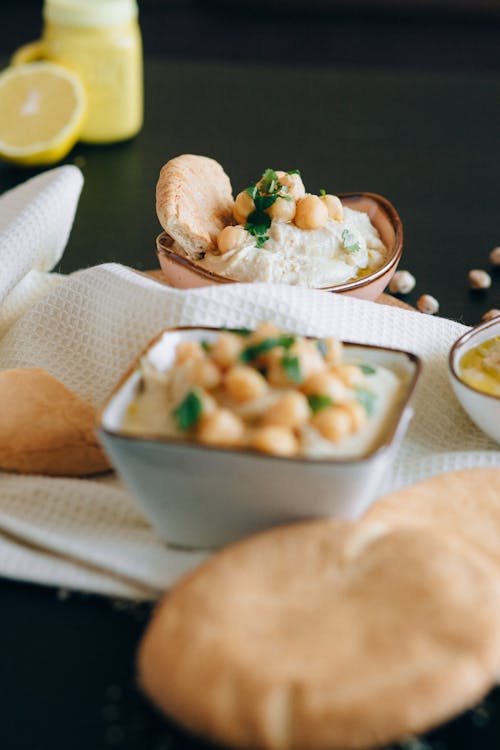 Hummus in Bowls