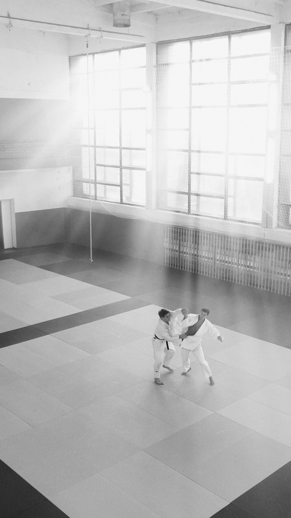 Taekwondo Sportler beim gemeinsamen Training
