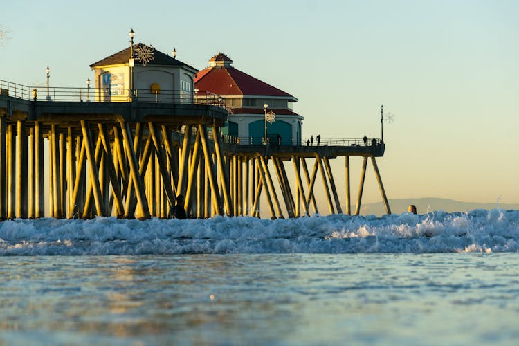 Huntington Beach Pier In California 