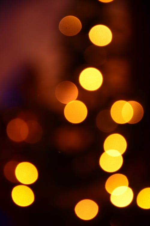 Yellow and Orange Bokeh Lights