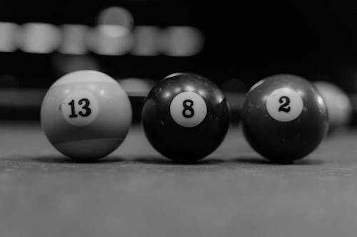 Close-Up Shot of Billiard Balls