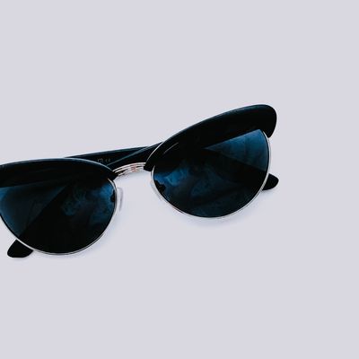 Black Cat-Eye Sunglasses
