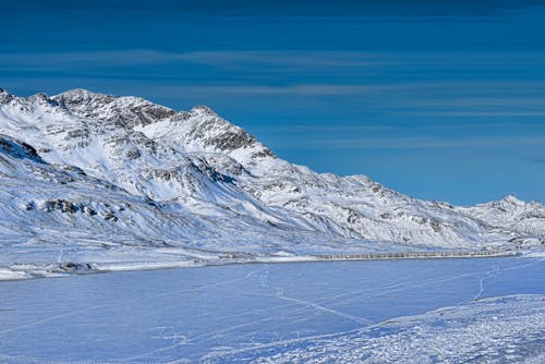 Mountain Covered With Snow