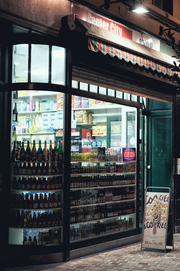 Liquor Display In A Store