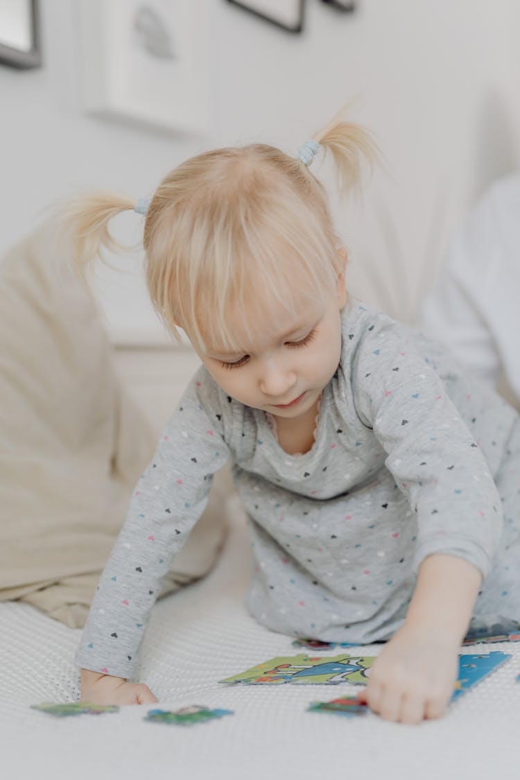 Girl With Puzzles