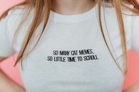A White Shirt with Phrases