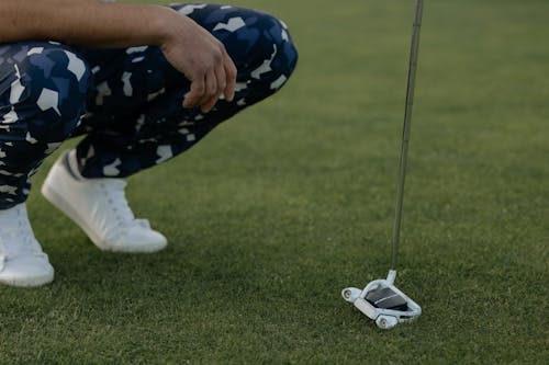 Imagine de stoc gratuită din a face genuflexiuni, atlet, club de golf