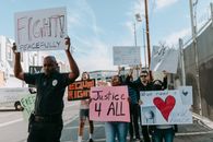People Protesting on the Street