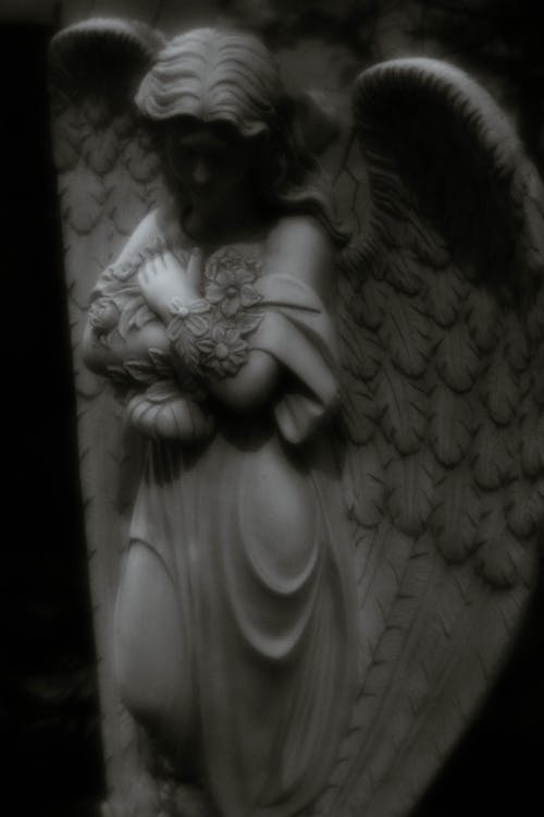 Angel Sculpture in Close Up