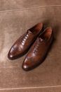 A Close-Up Shot of a Pair of Brogue Shoes