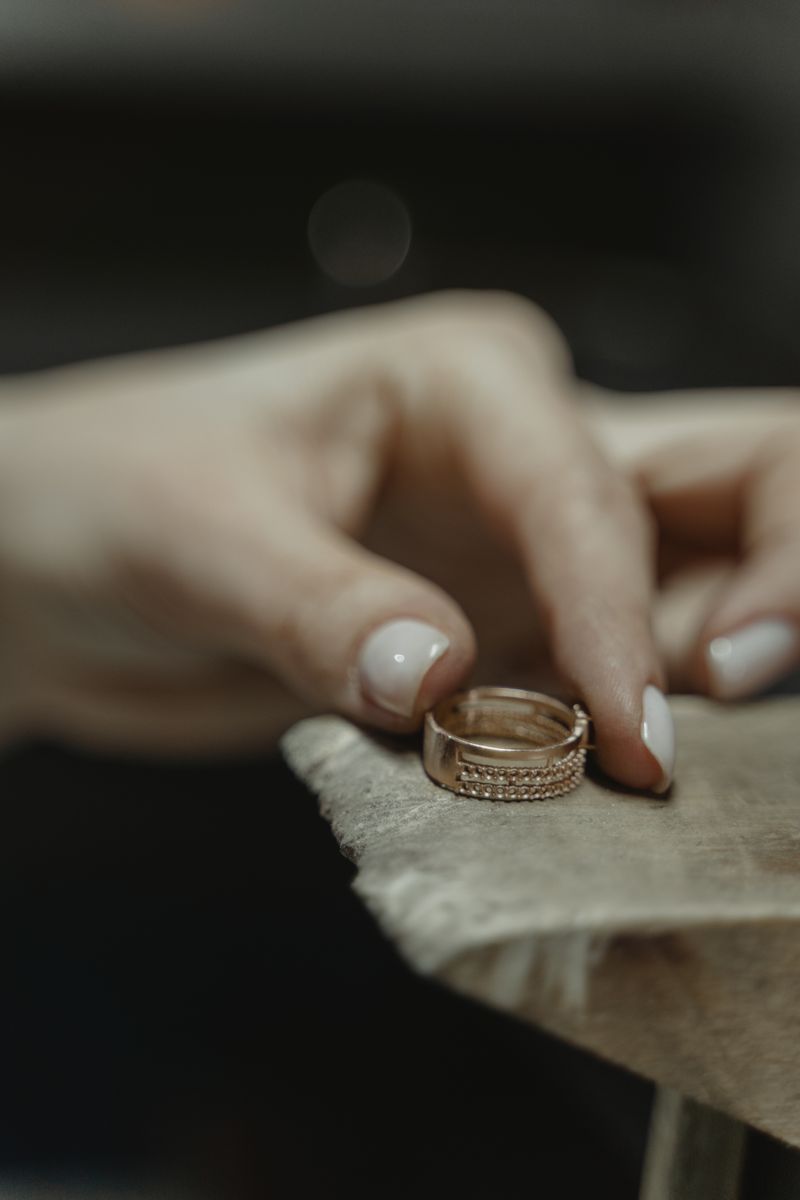 Close-up of a gold ring