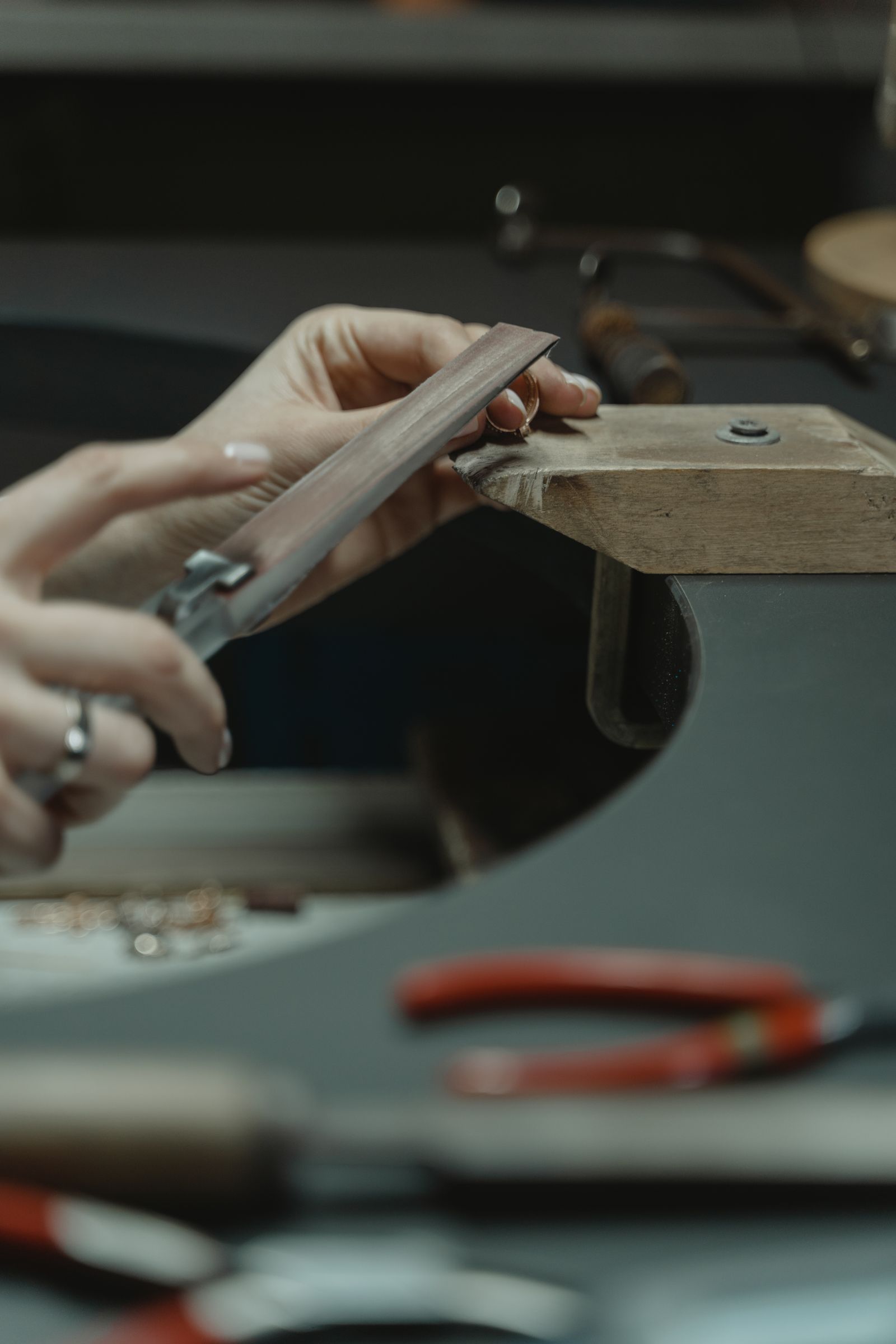 Jeweller at work, placeholder image