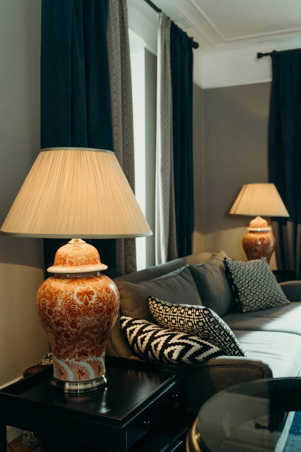 decorate your home by Focusing on curtains and lamps