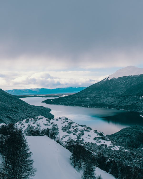 Lake  Near Snow Capped Mountains