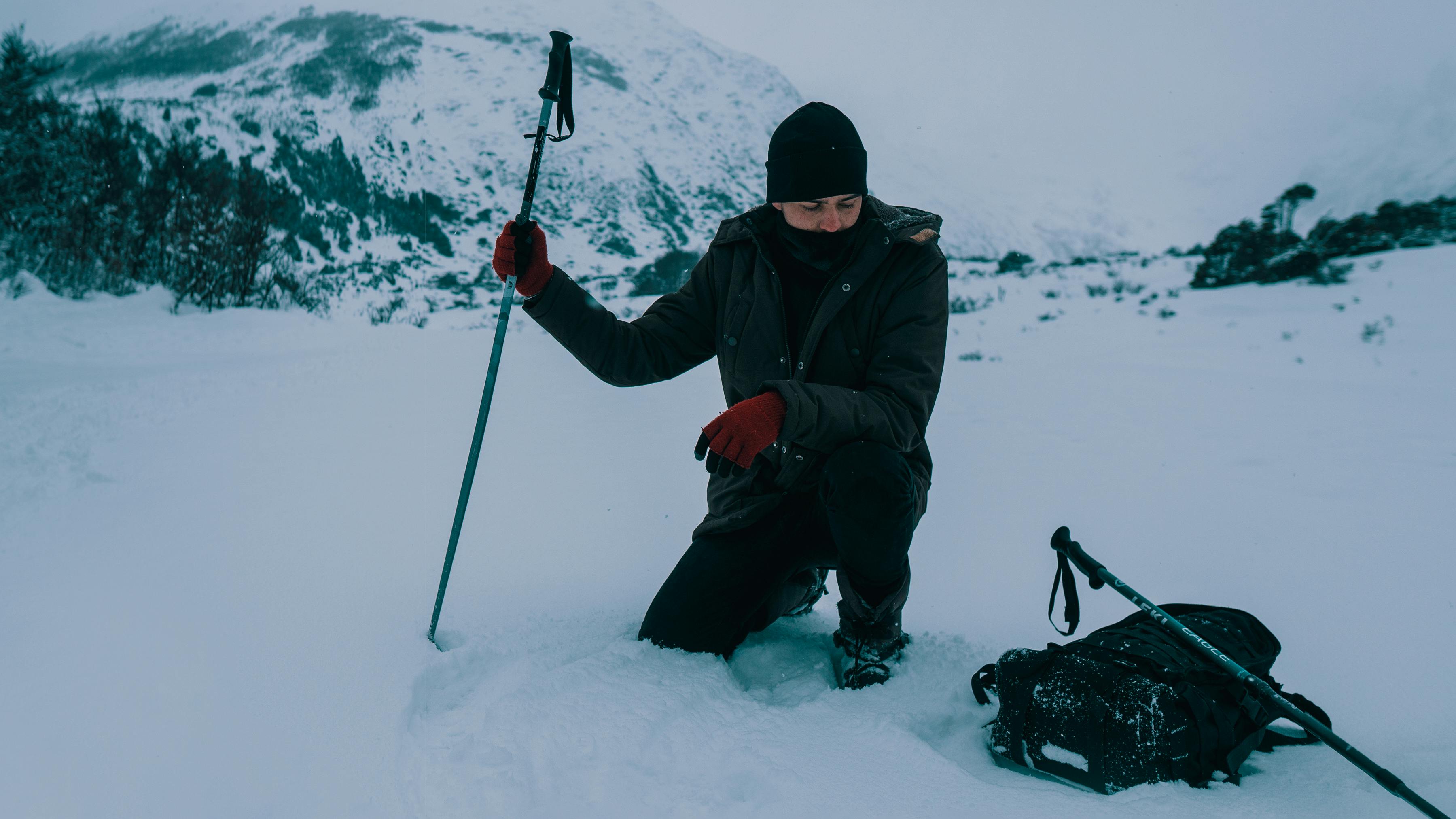 trekking poles mountain