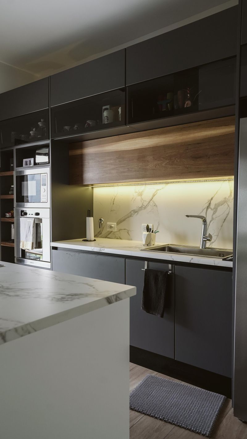 Marble Slab Backsplash