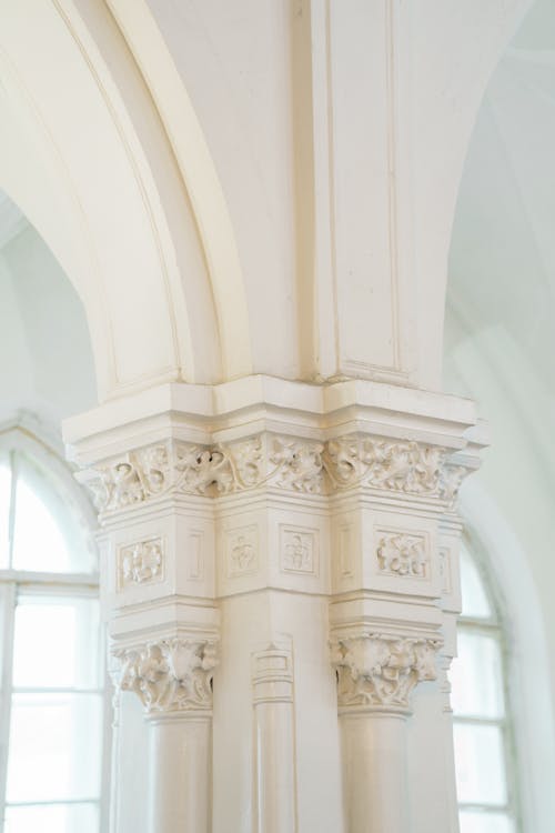 Free Concrete Pillar Inside a Church Stock Photo