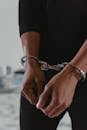 Persons Hands in Handcuffs