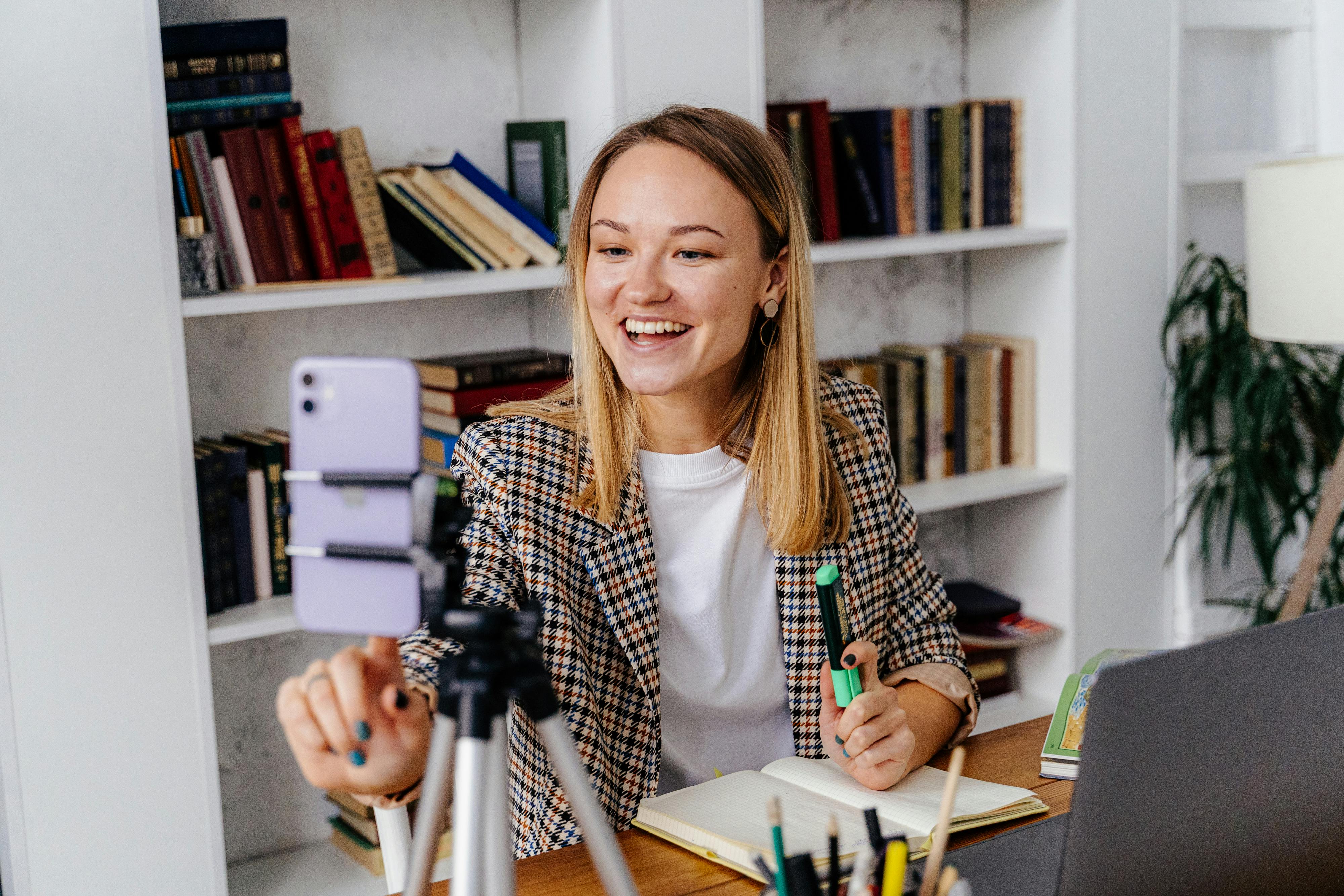 A Woman Sitting at the Table · Free Stock Photo