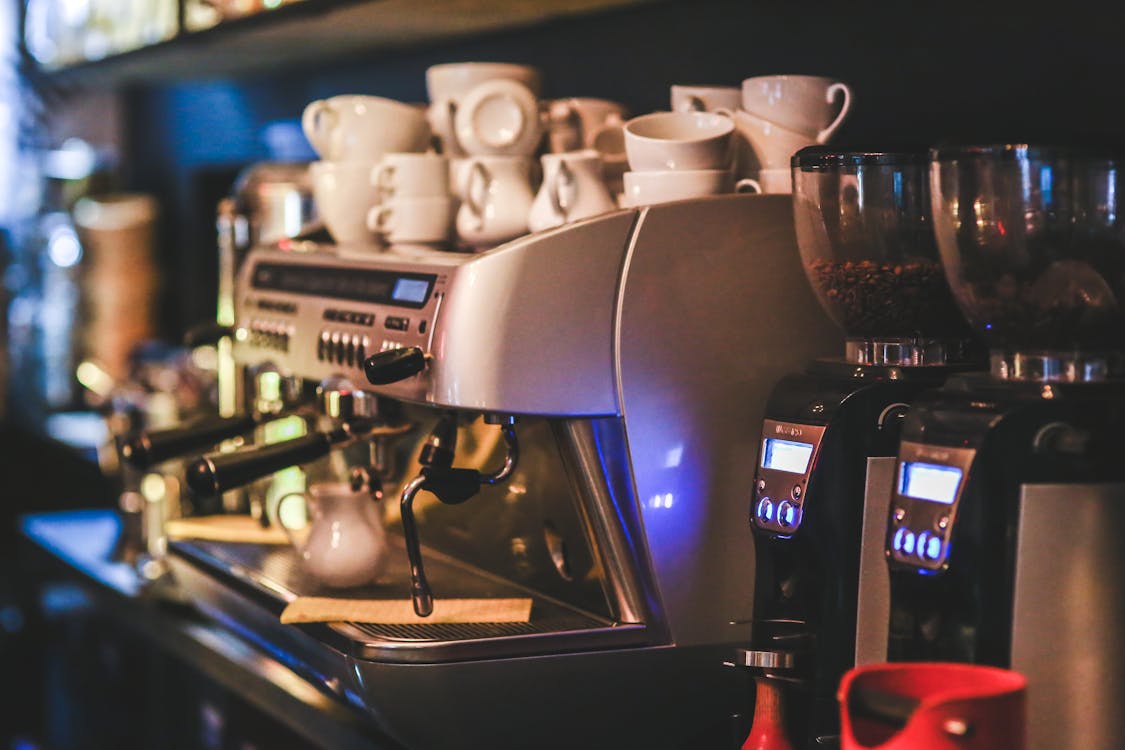 Free Professional coffee machine restaurant Stock Photo