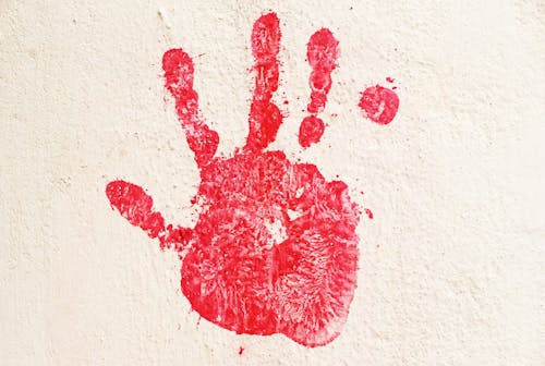 Δωρεάν στοκ φωτογραφιών με hand art στον τοίχο, ανθρώπινο χέρι, κόκκινο χέρι