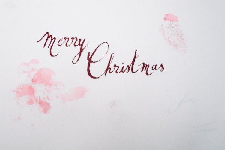 Merry Christmas Letter Card  