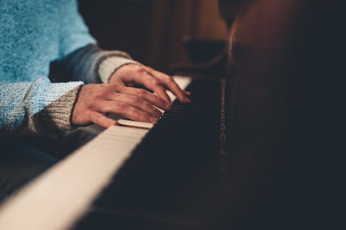 A Person Playing the Piano