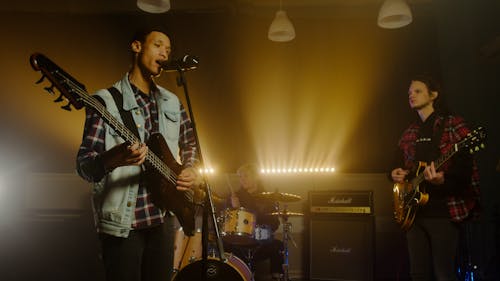 Band Playing on Stage