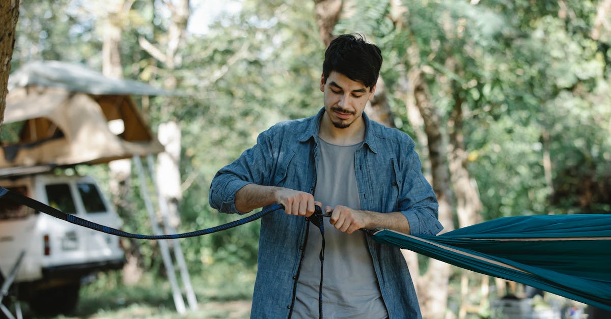 How to hang a hammock with ratchet straps