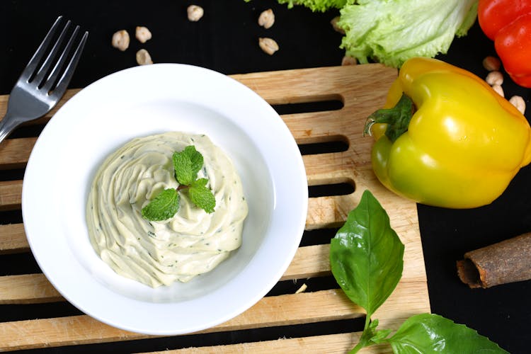 Overhead Shot Of Tzatziki