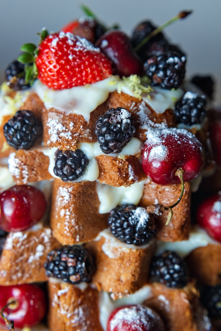 Close-up Of An Italian Christmas Cake