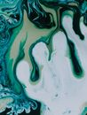 Top view of abstract background of mixed colorful stains with spots and lines