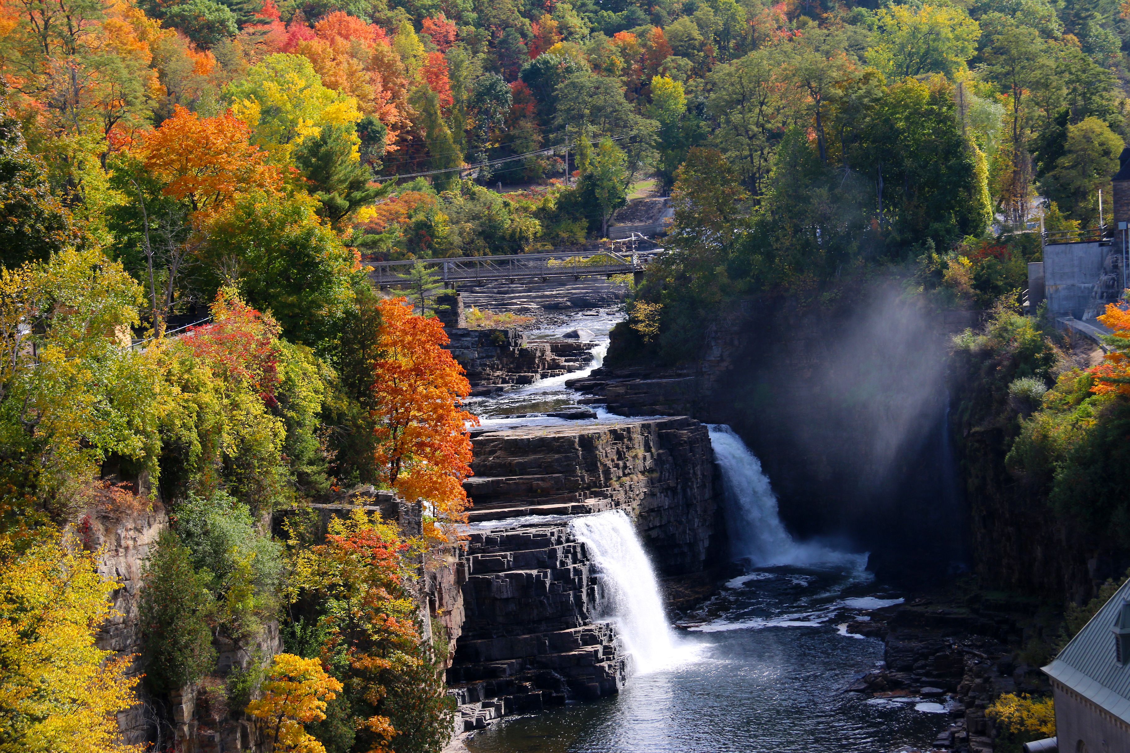 Autumn Landscape With Waterfall and River · Free Stock Photo