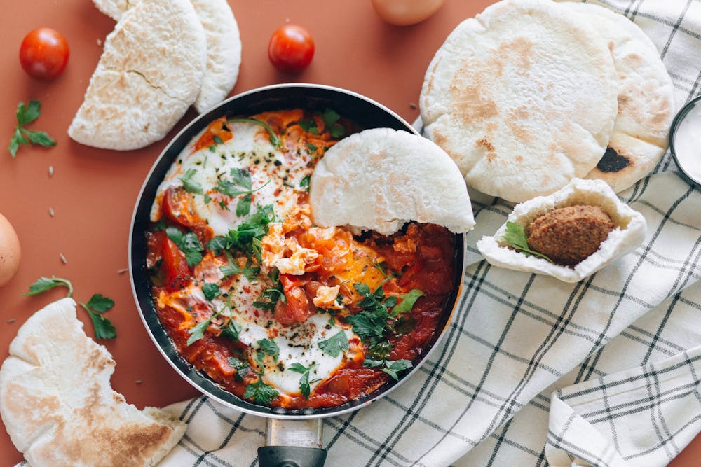 Tomato Basil Scrambled Eggs