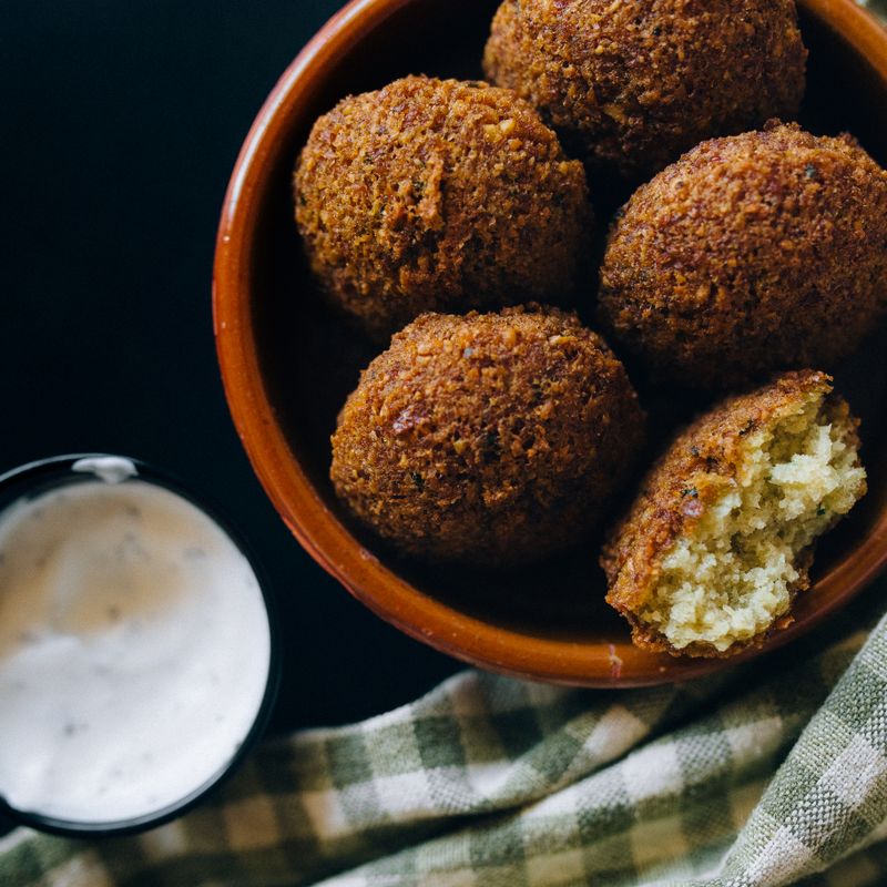 Crispy Chickpea and Tahini Dip