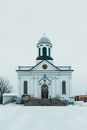 St Josephs church on winter day