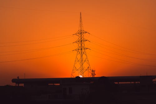 Základová fotografie zdarma na téma elektřina, energie, oranžová