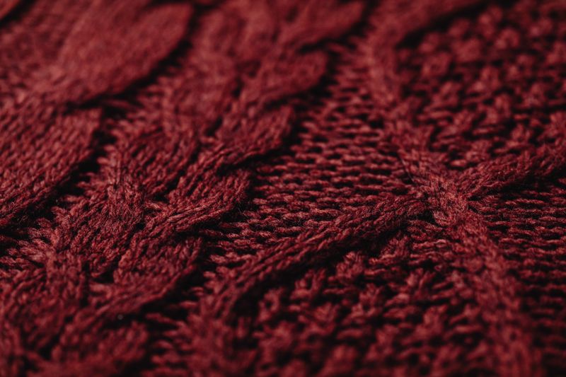 Rib and interlock knitted fabric texture