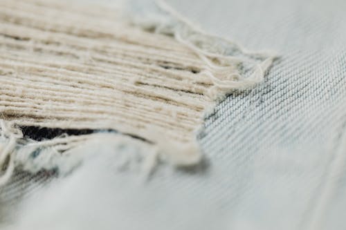 Texture of Damaged Jeans
