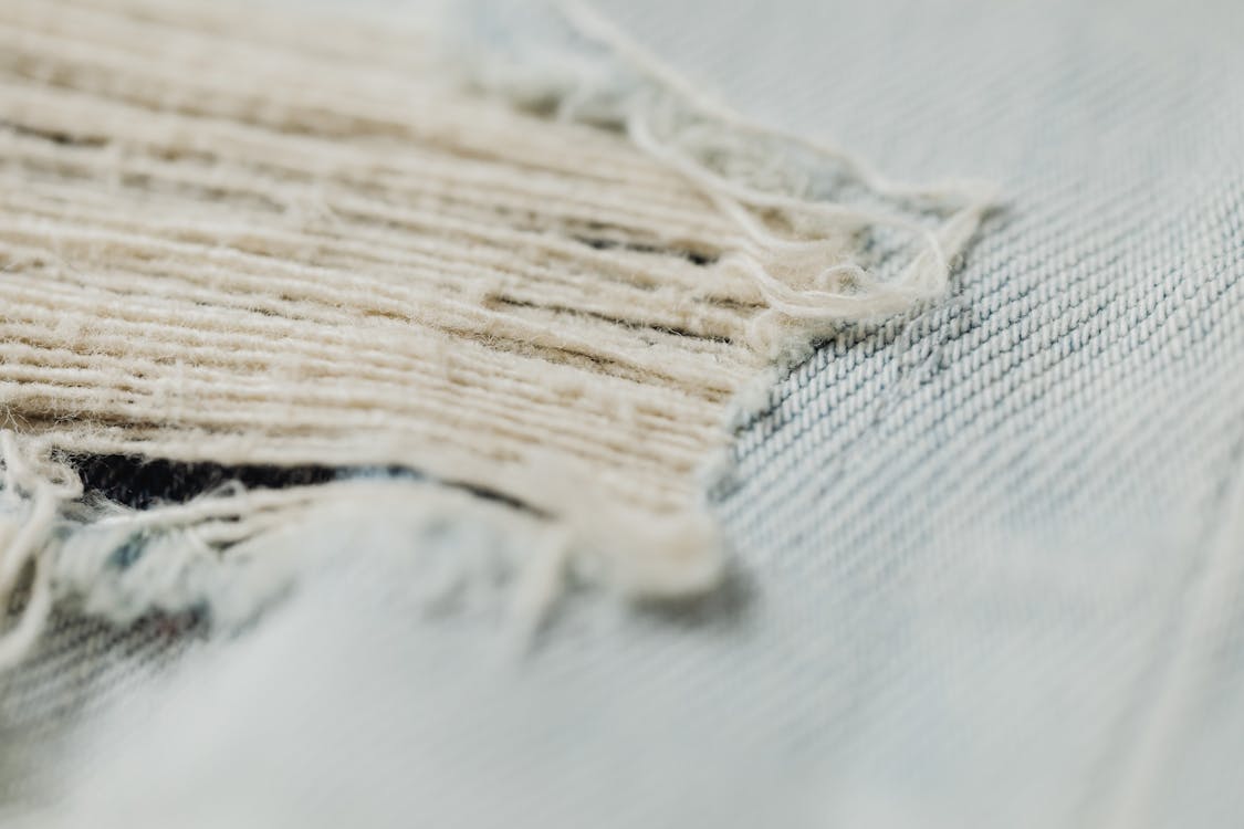 Texture of Damaged Jeans