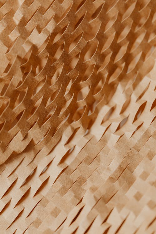 Paper Cut into Geometric Pattern