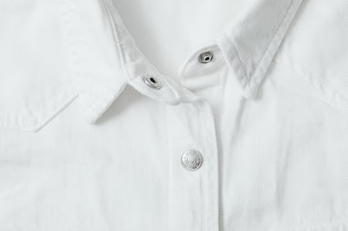 White Button Up Collared Shirt