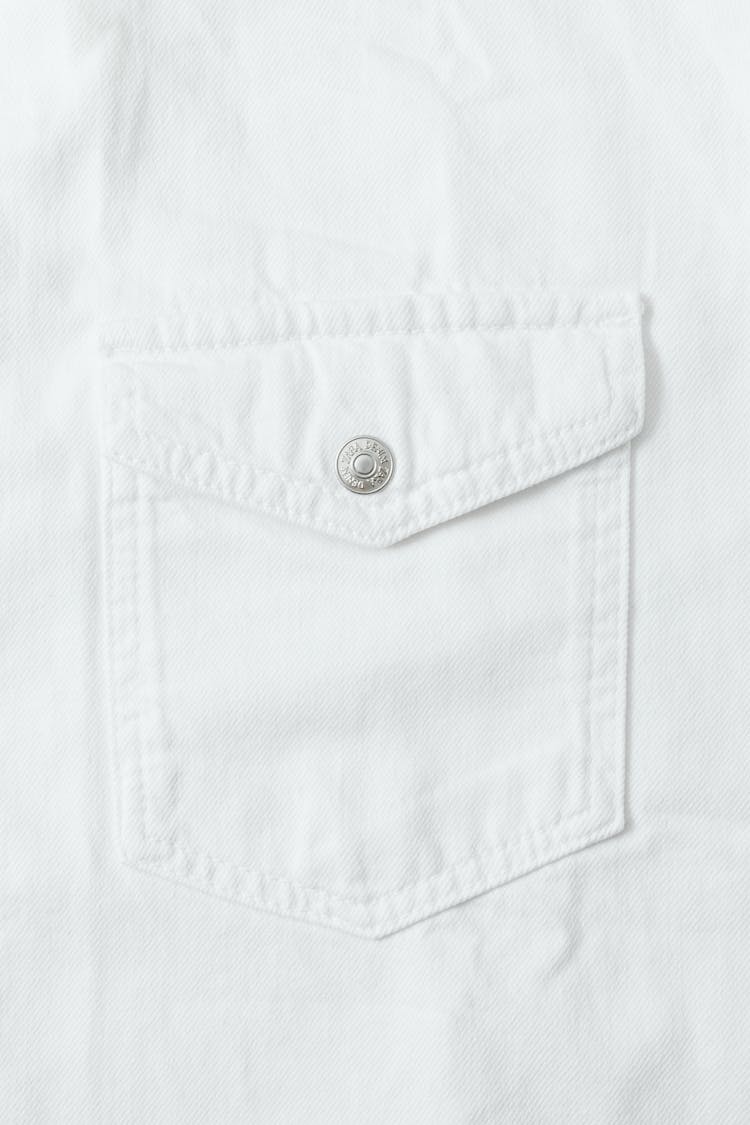 White Polo Shirt With Pocket
