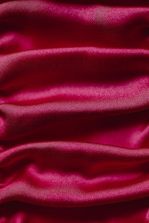 A Red Satin Fabric