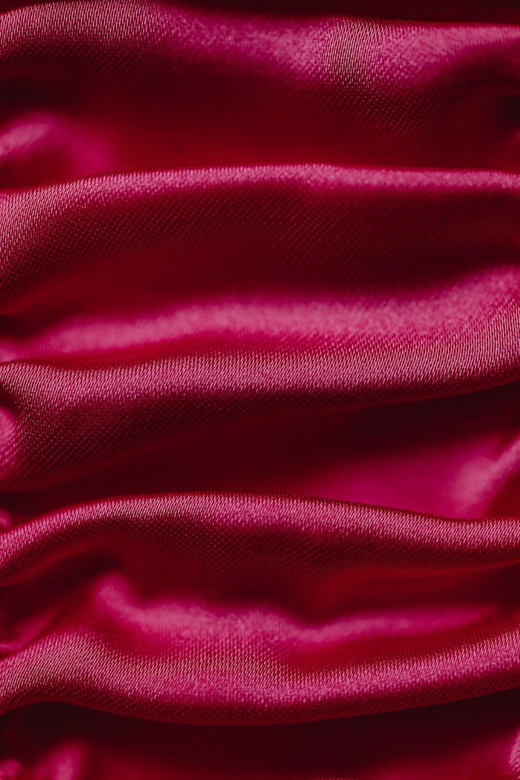 A Red Satin Fabric