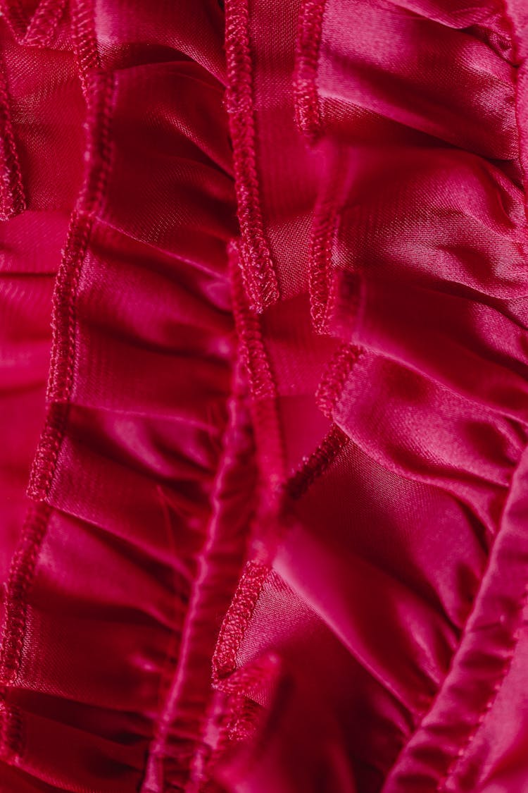 A Red Satin Fabric