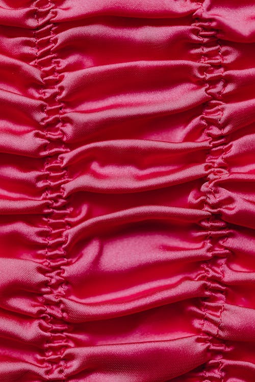 A Red Satin Fabric