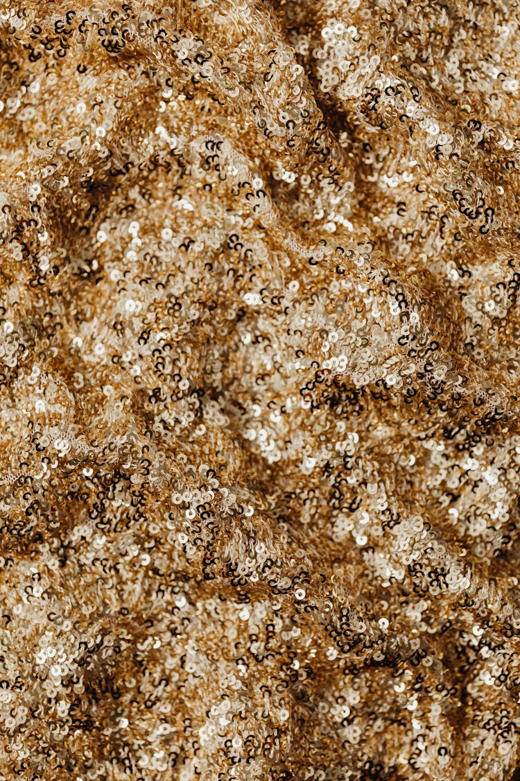 Photograph Of Gold Sequins