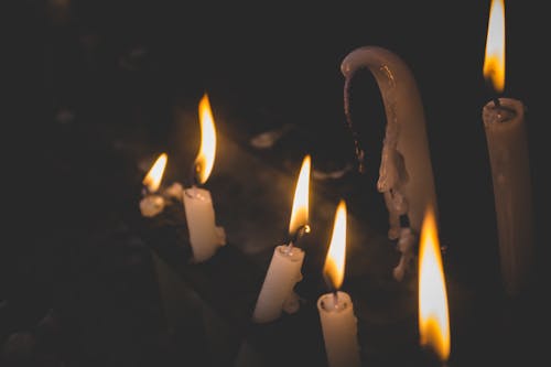 Free stock photo of background, bright, bright candles Stock Photo