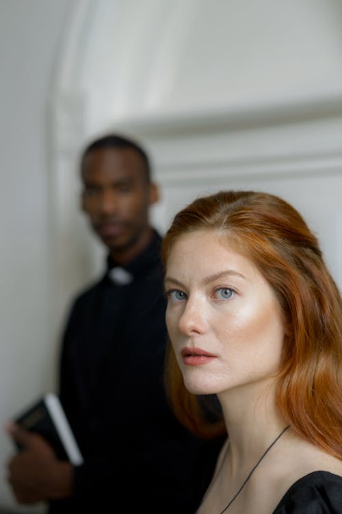 Woman in Black Shirt